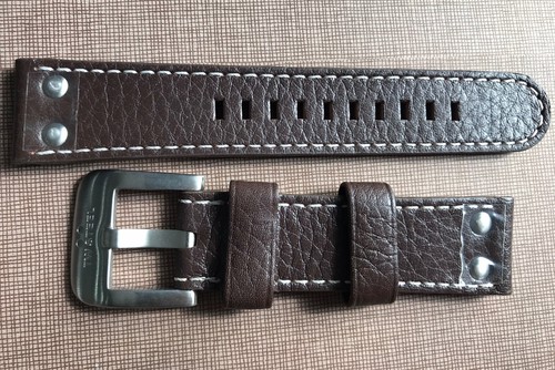 Genuine steel brown - genuine, leather