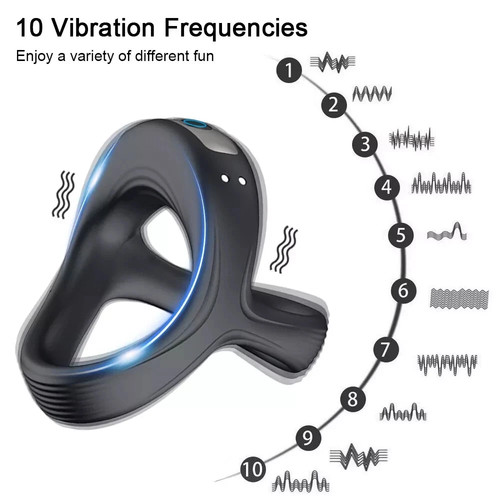 Triangle vibrating cock rings - vibrating,