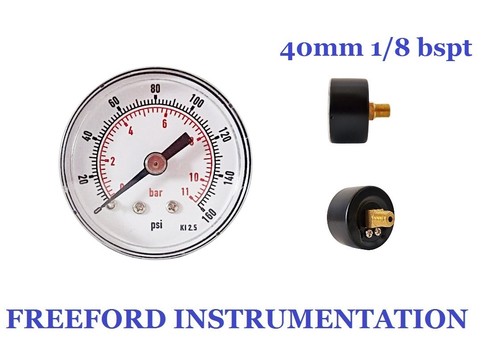 Pressure gauge 40mm bspt - pressure,
