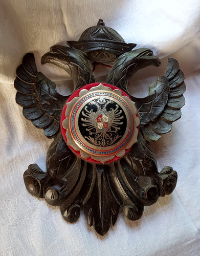 Vintage carved wood double - vintage,