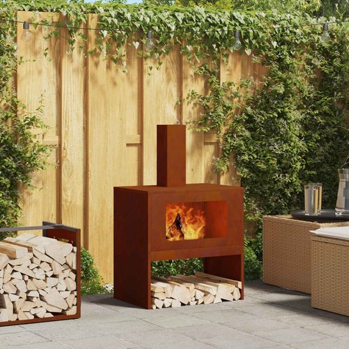 Outdoor fire pit weathered - outdoor,