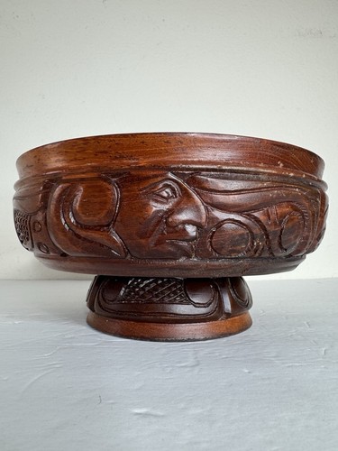 Vintage carved wood tiki - vintage,