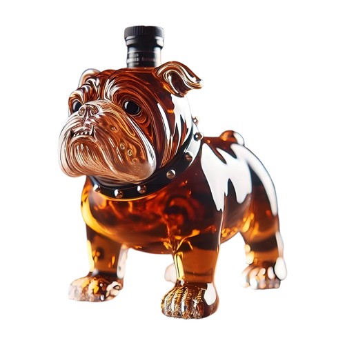 Bulldog whiskey bottle - whiskey, funny