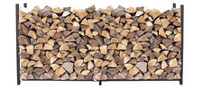QUICK STAR Metal Firewood Rack  Grey 200 x 25 x 115 cm Garden Firewood Shelter