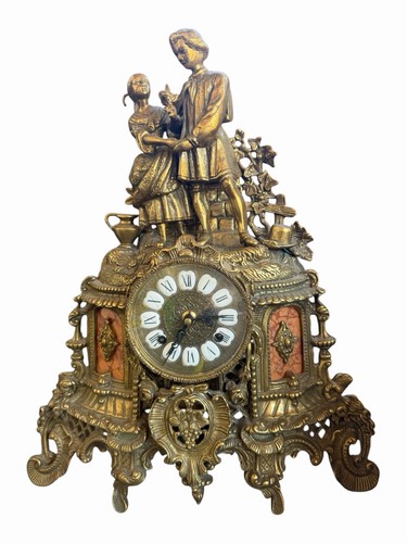 Franz hermle brass clock - hermle,