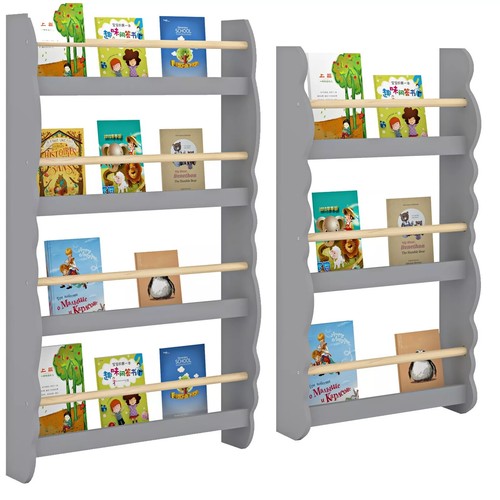 Wall mounted children - wall, bookcase