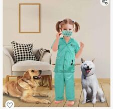 Kids Doctor Set Vet Costume Fancy Dress Up Outfit Role Play Toy Unisex Age 3+