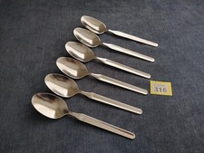 6x IKEA Oval Spoons IKE10 20cm Stainless Steel Cutlery #316