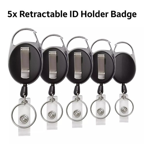 Retractable badge reels - 5x,