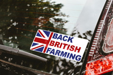 Back british farming sticker - back,