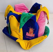 Disney Disneyland Paris Jester Celebration Hat 5 Year Anniversary Edition