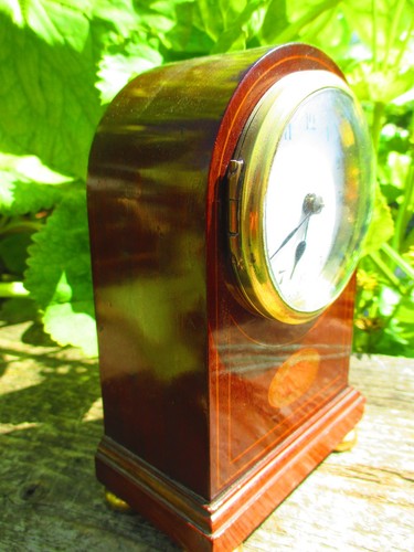 Antique miniature mantle clock - antique,