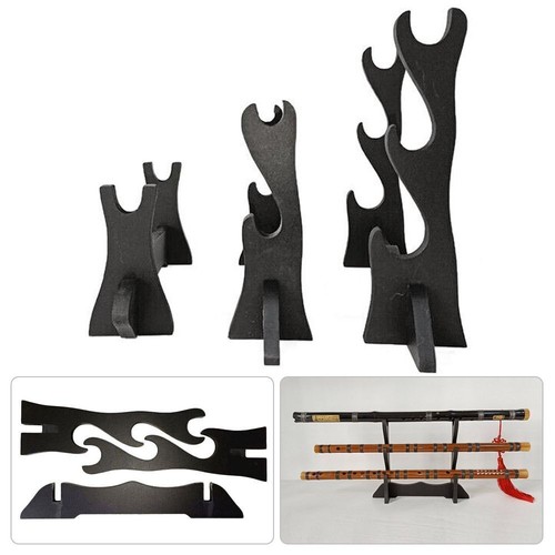 Black desktop sword stand - black,