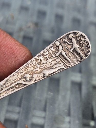 Antique silver gun - antique,