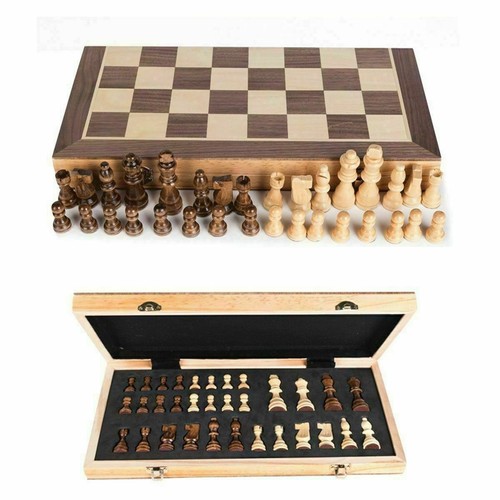 Large chess wooden set - set, folding
