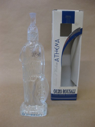 Ouzo rousali glass bottle - ouzo,