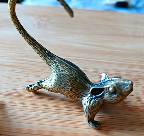 Metal rat figurine set - rat, of