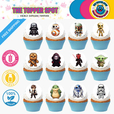 30 x Edible Cupcake Toppers