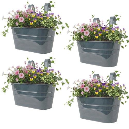 Metal hanging basket - basket, flower