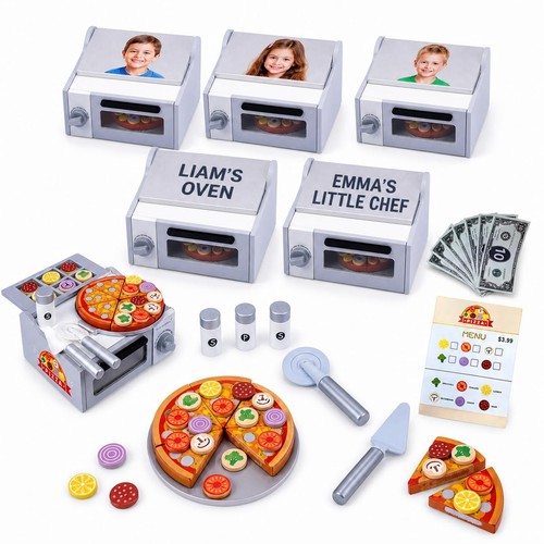 Personalised wooden pizza - wooden, oven