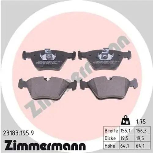 Brake pads 23183 195 - pads, 23183.195.9