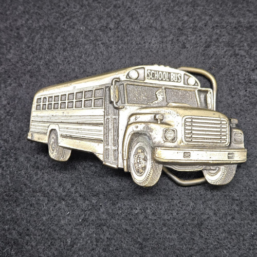 Vtg school bus belt buckle - vtg,