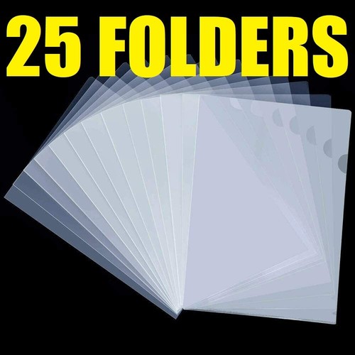 Pack clear plastic a4 - 25,