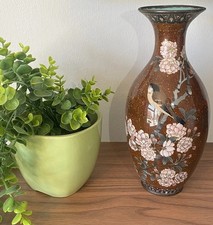 Cloisonné/ Ginbari vase, Meiji Period