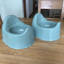 Potty x 2 Sage Green  Bella Bambini - Excellent