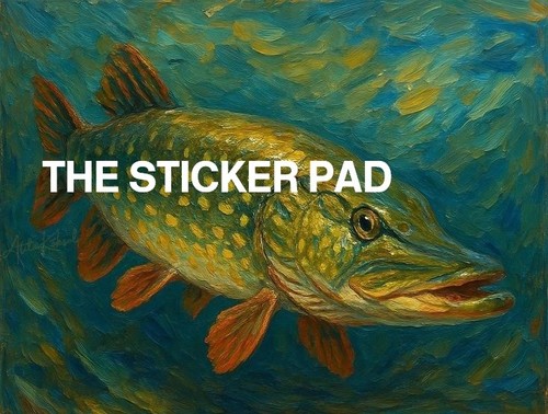 Sticker pike perch zander - sticker,