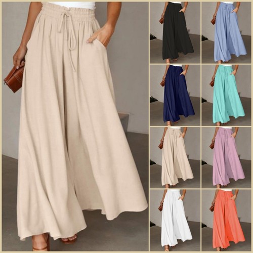 Womens wide leg trousers high - womens,