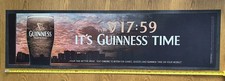 Guinness “It’s Guinness Time” Bar Runner Mat 1759 Man Cave Home Stout Pub 