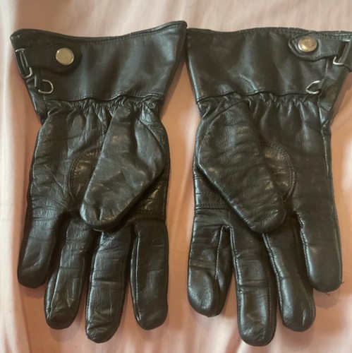 Vintage black genuine - black, leather