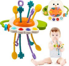 Baby Montessori Toys Pull String Sensory Toys Baby 6-12 Months Silicone Develop