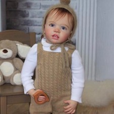 28" Artist Handmade Reborn Baby Doll Toddler Boy Short Hair Cloth Body Xmas Gift
