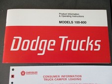 1976 Dodge Truck Owner Manual
