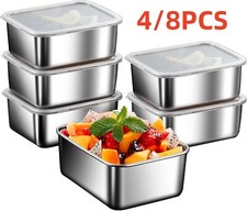 4/8Pcs Stainless Steel Food