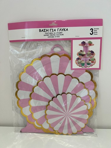 Pink gold tier cardboard - pink,