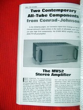 Conrad-Johnson MV52 amp &