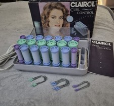 Clairol Curl Control Heated Hair Rollers  Curling Stylers 20 Rollers  & Pins 