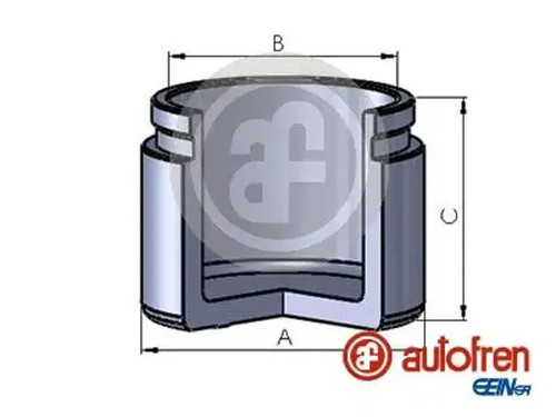 Brake caliper piston front - caliper,