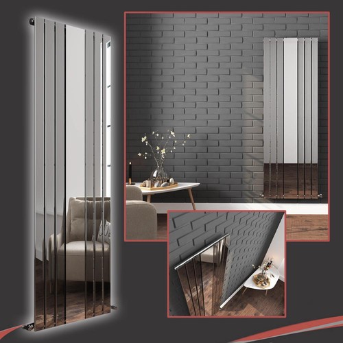 Chrome designer vetical mirror - designer,