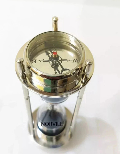 Sand timer hourglass brass - sand,