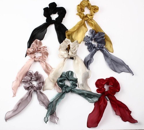 Scrunchie silk organza - silk, retro