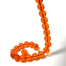 Vintage Amber Bakelite Beads