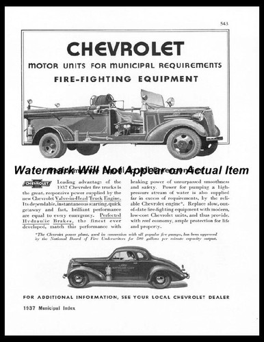 1937 chevrolet fire trucks - fire,