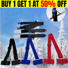 Ski Carrier Holder Carrying Sling Strap Carry Tie Skis Poles Shoulder Handle UK