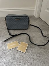 Michael Kors Crossbody Bag Blue With Hold Hardware