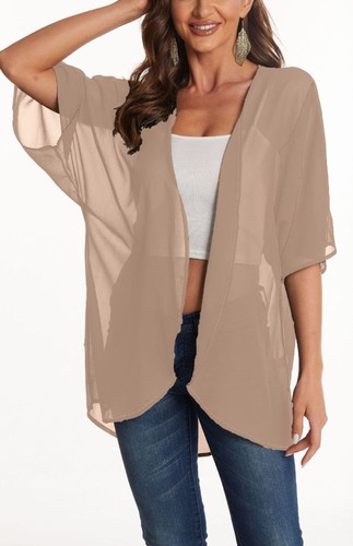 Women chiffon kimono cardigans - chiffon,