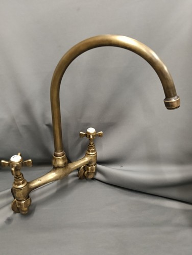 Aged brass kitchen mixer tap - aged,